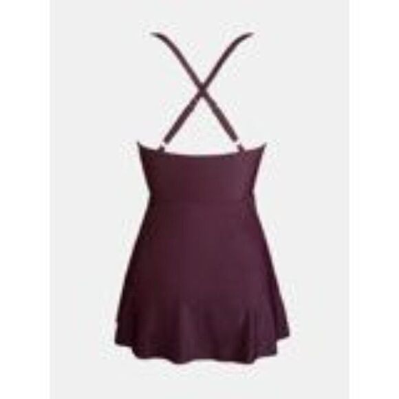 Cupshe Burgundy One-Piece Swimsuit - Picture 4 of 16